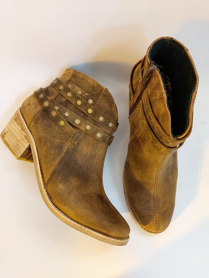 Botín Rustico Taco 5cm