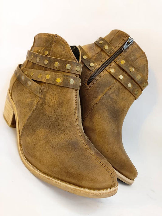 Botín Rustico Taco 5cm