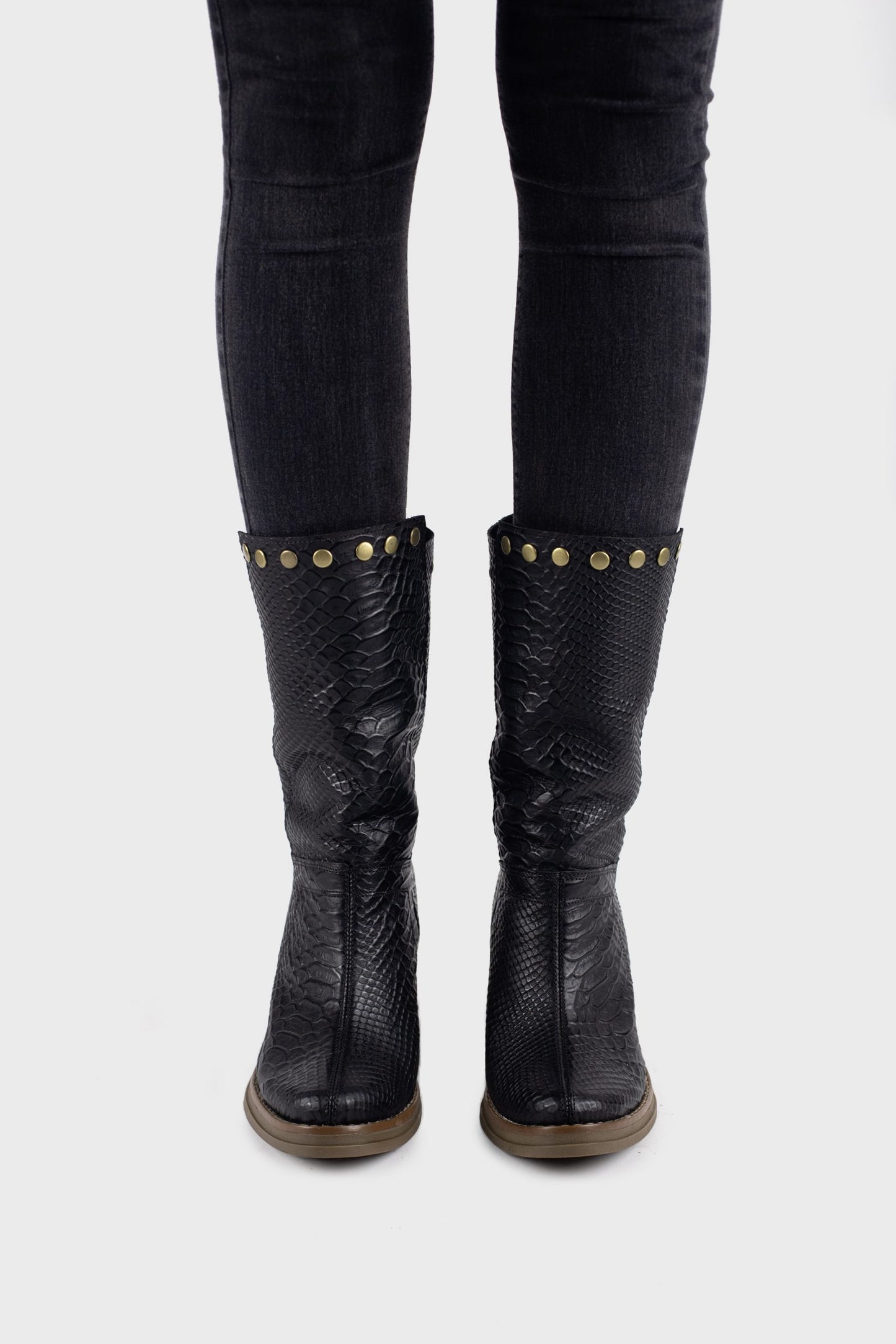 Bota reptil media pierna