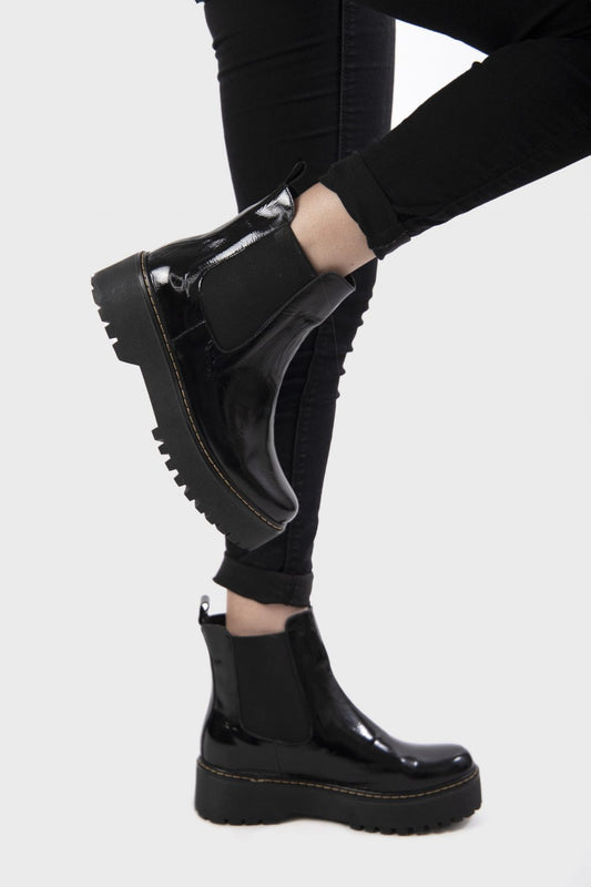 Botín chelsea planta de goma