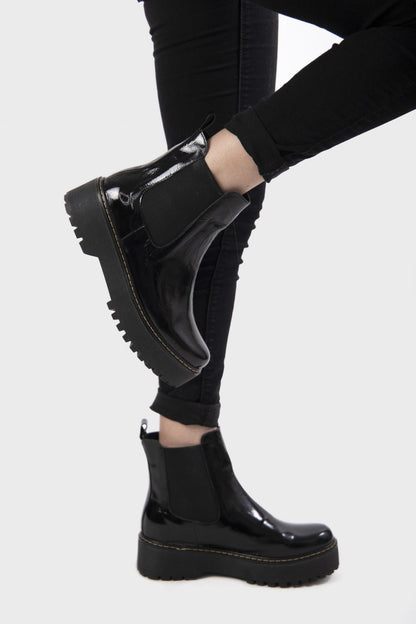 Botín chelsea planta de goma