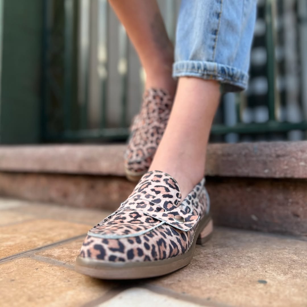 Mocasín de cuero para oficina cómodos La Encuerá