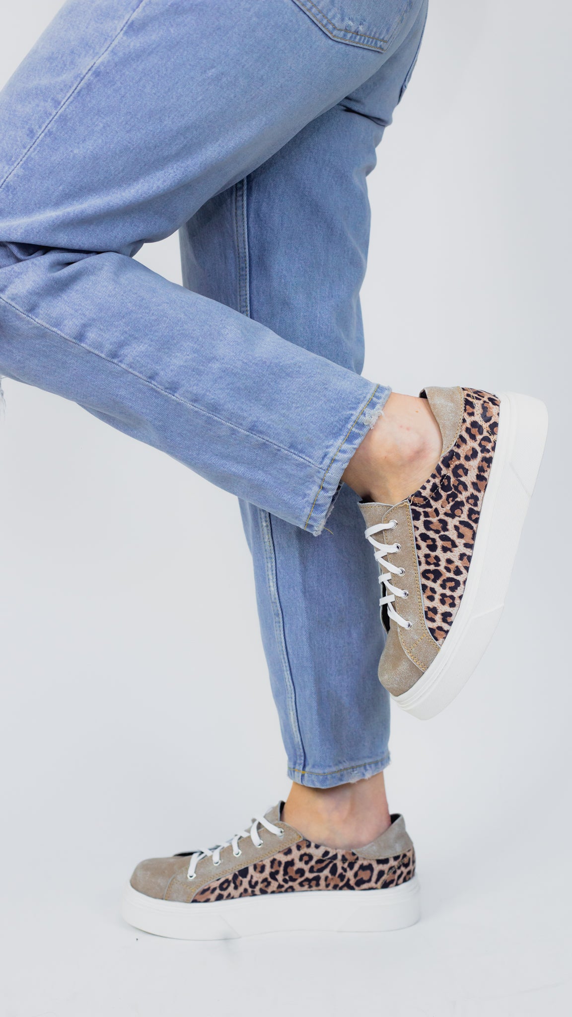 Zapatillas gamuza print
