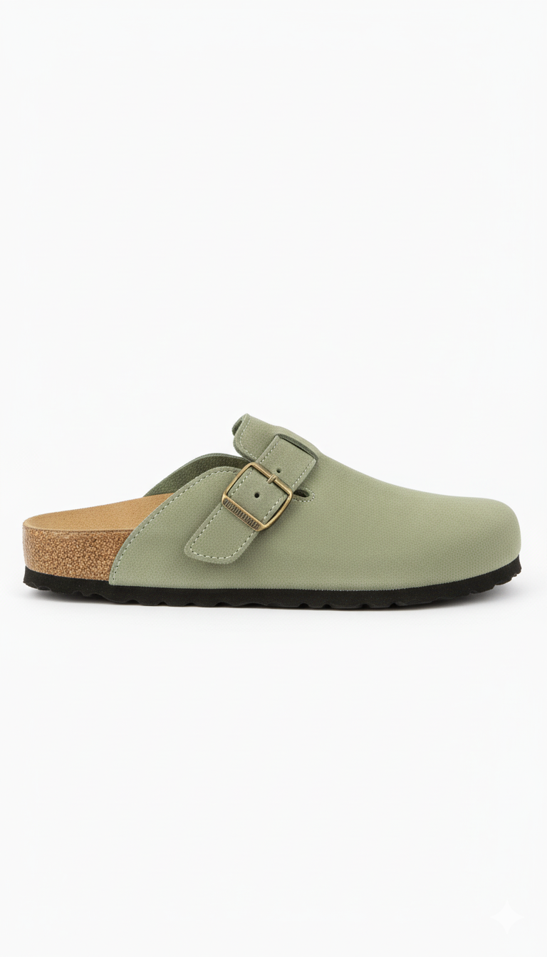 Zuecos de Cuero Ren Clogs