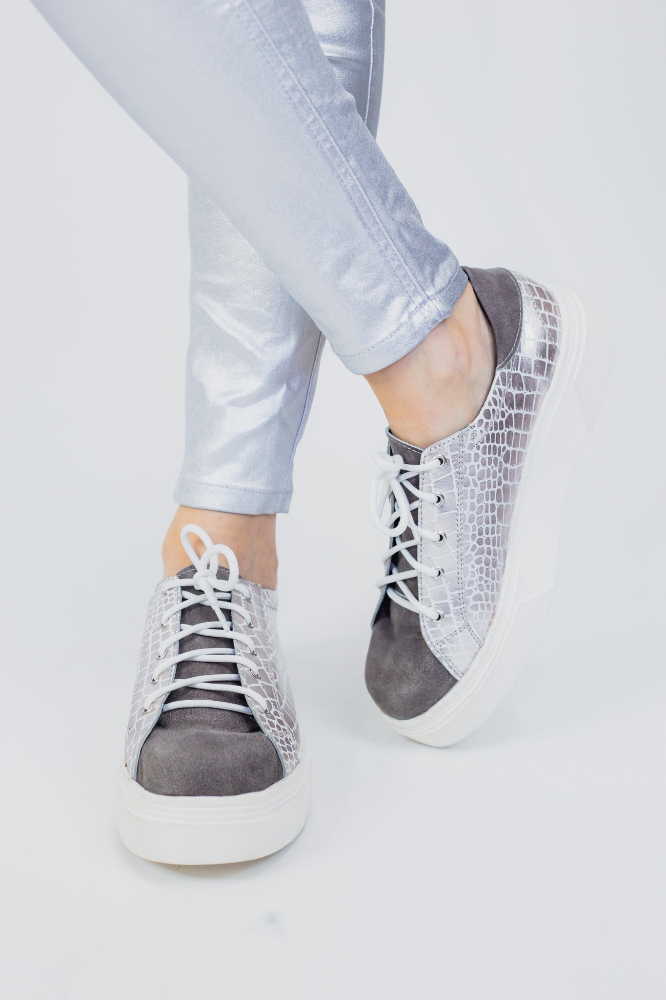 Zapatillas Reno & Plateado