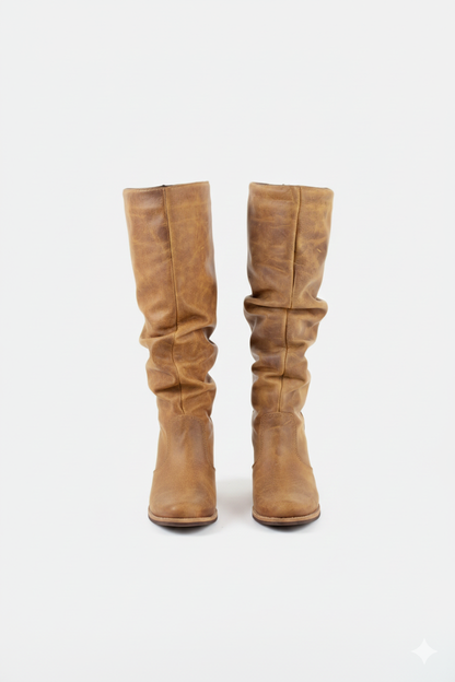 Botas rusticas cuero café Aura