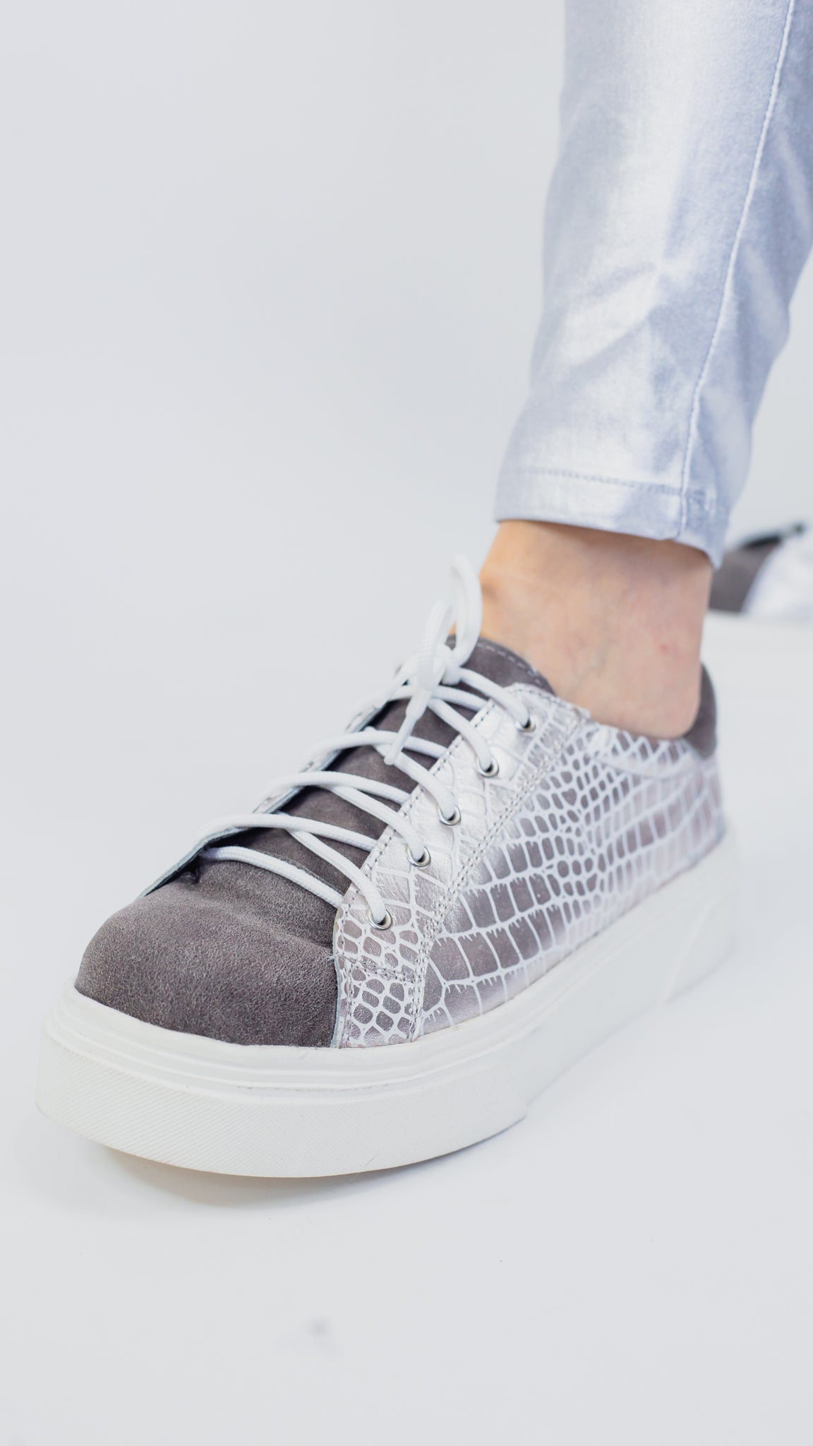Zapatillas Reno & Plateado