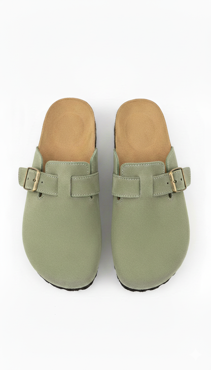 Zuecos de Cuero Ren Clogs