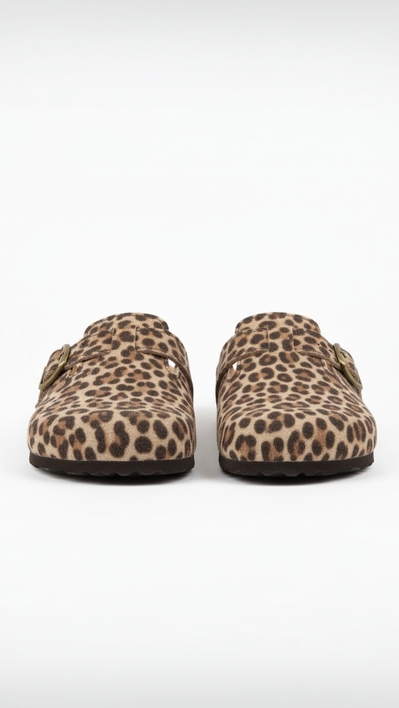 Zuecos de Cuero Ren Clogs