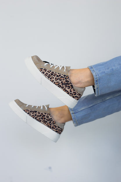 Zapatillas gamuza print