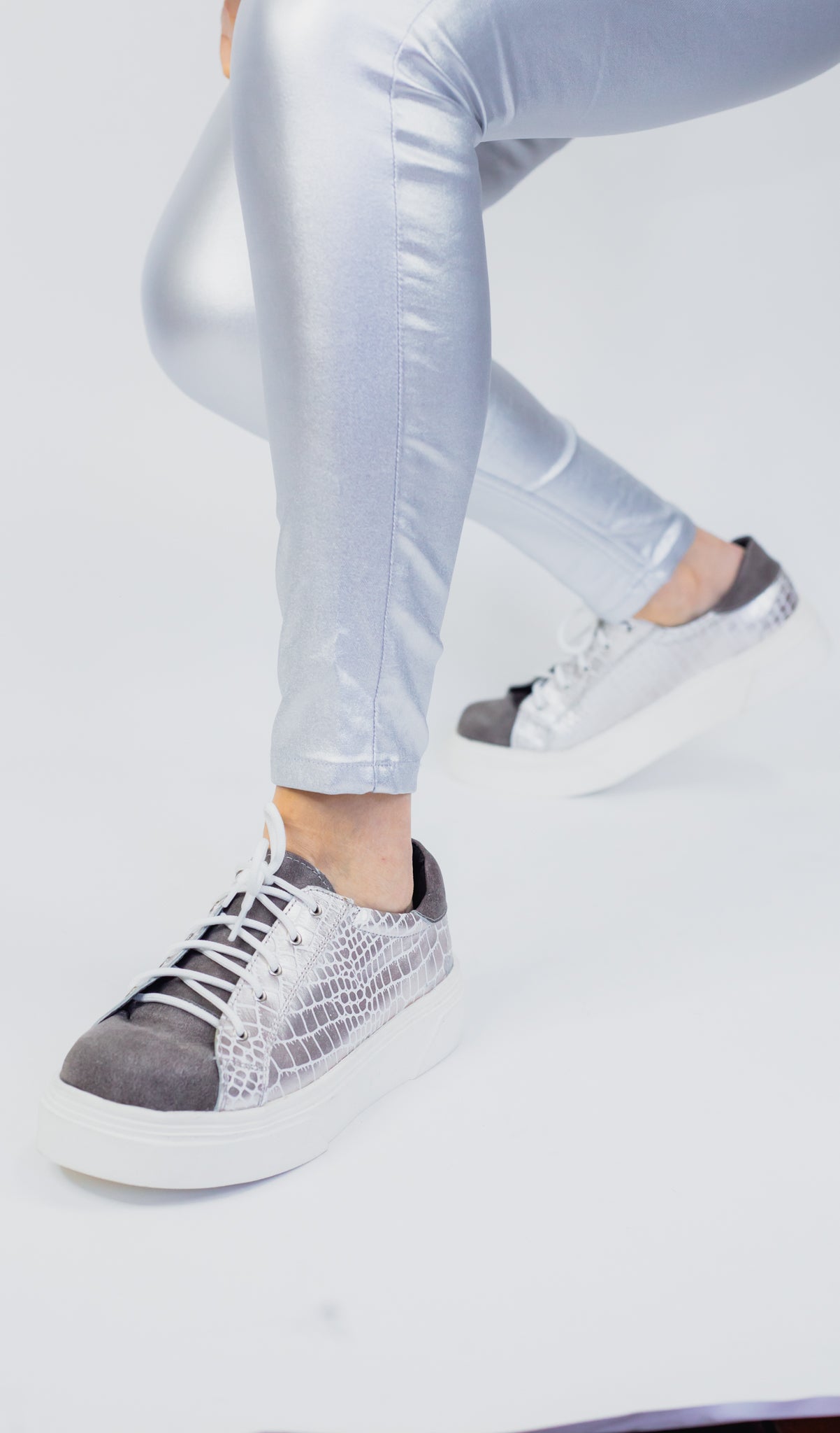 Zapatillas Reno & Plateado