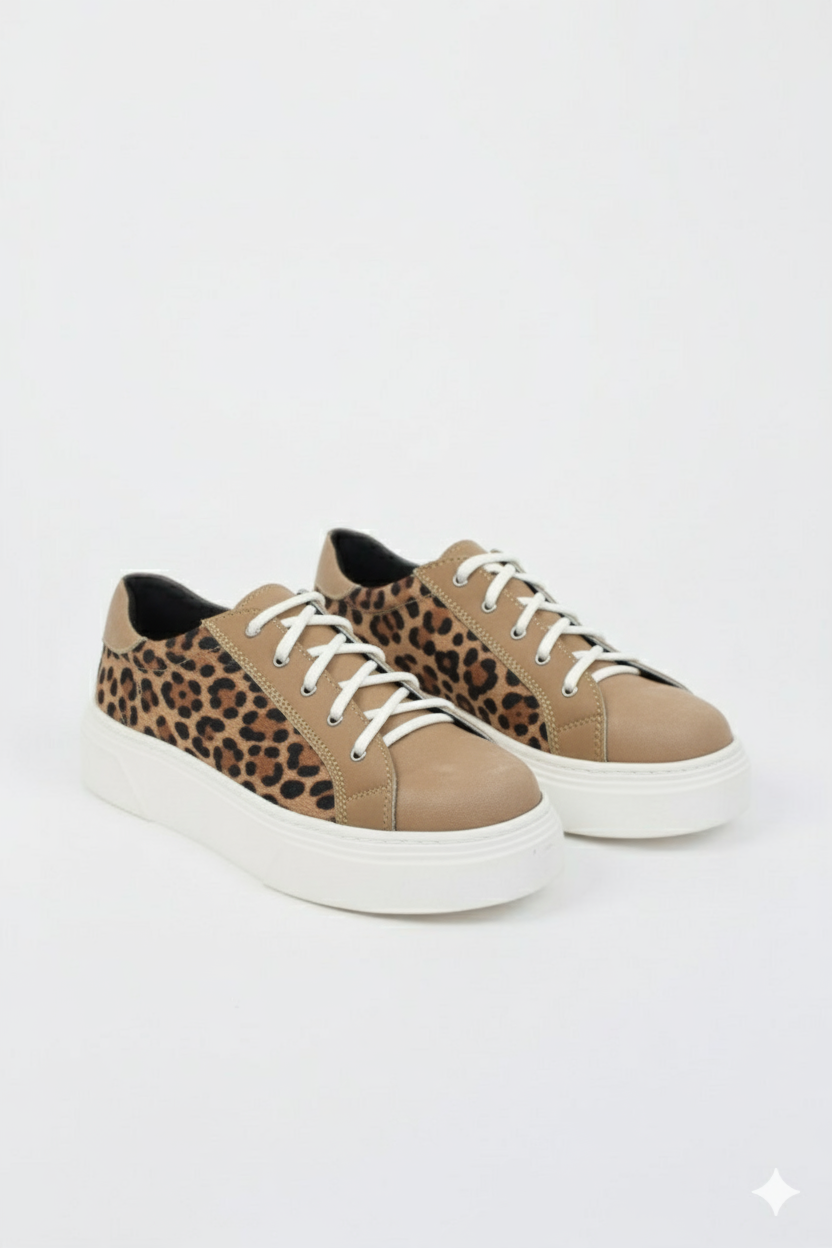 Zapatillas gamuza print