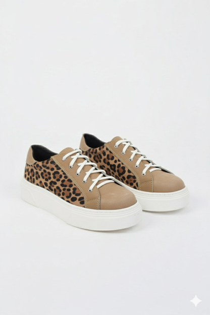 Zapatillas gamuza print